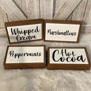 Hot Cocoa Bar Tabletop Signs